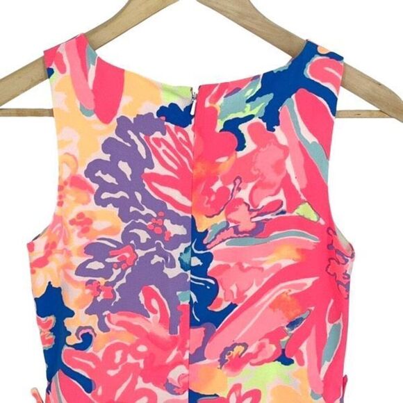 Lilly Pulitzer Womens Floral Donna Shift Romper Skort Dress Multi-Color Size 00 - Picture 6 of 13
